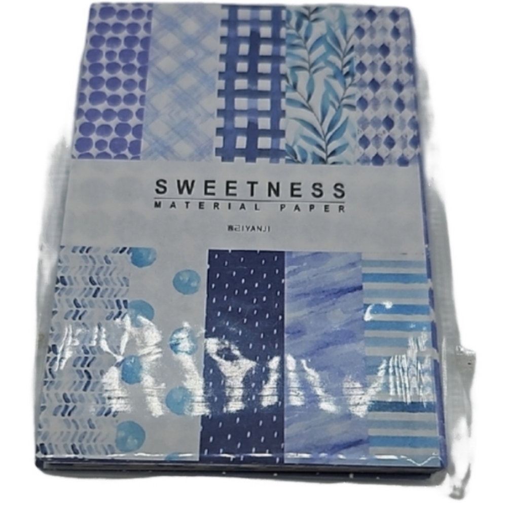 Yanji Mini Craft Paper blue & white NWT